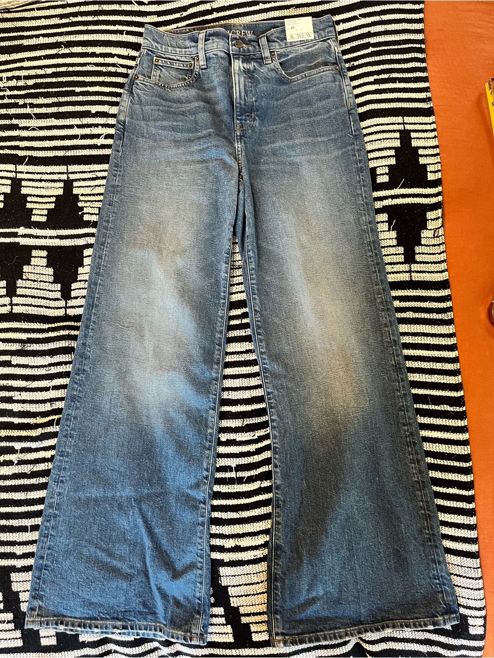 J. Crew High-Rise Denim Trouser Jean